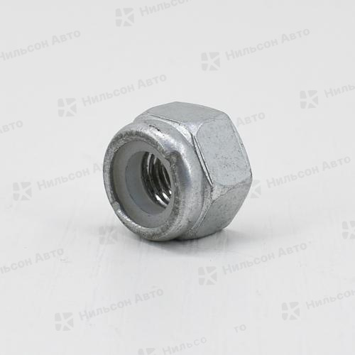 Гайка M  10*1,25, с пластиковым пояском, лицензия (БОКС)