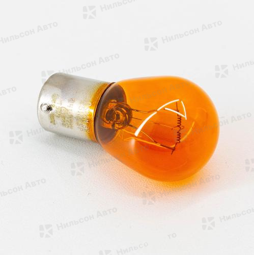 Лампочка в габарит на 1 контакт большая оранжевая ЕВРО, 24V/PY21W, OSRAM