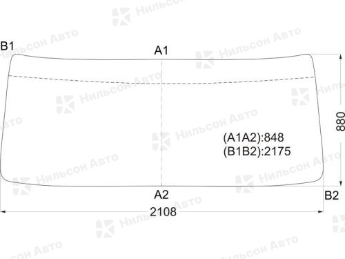 Стекло лобовое HINO RANGER с 2001 г, 217*85, XYG