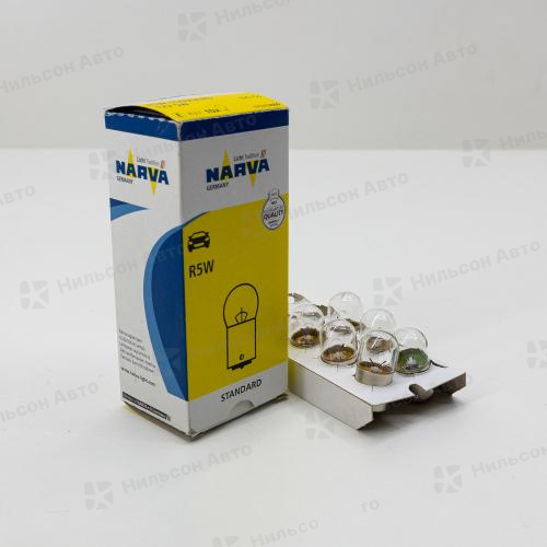 Лампочка в габарит на 1 контакт маленькая, 12V, R5W, NARVA