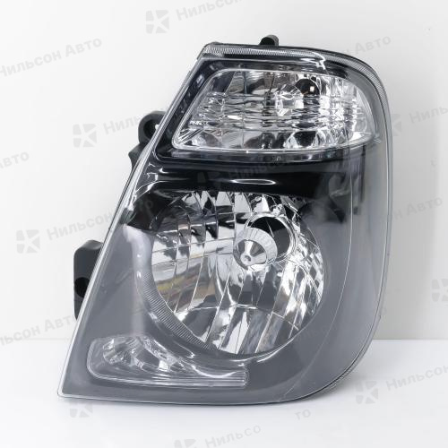 Фара KIA BONGO 2012-2019, левая, AUTODEPO (хрусталь, черная)
