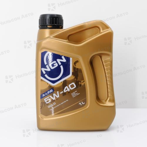 Масло моторное  5W-40 NGN A-LINE GOLD синтетическое 1 л. SN/CF