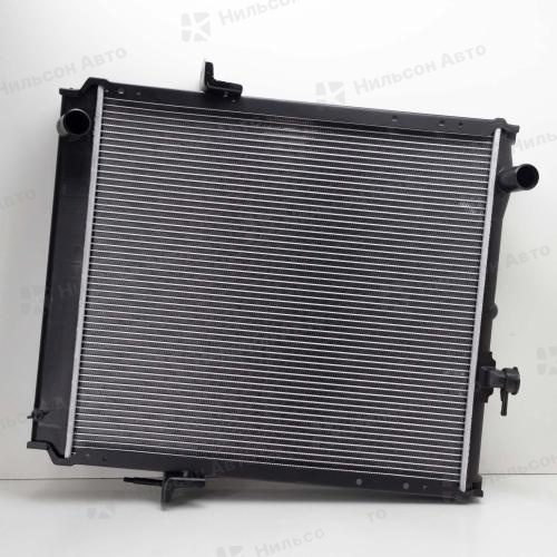 Радиатор двигателя ISUZU ELF 4HK1, 4HJ1, пластиковый с заливной, в590*ш548 (без бачков), AD RADIATORS