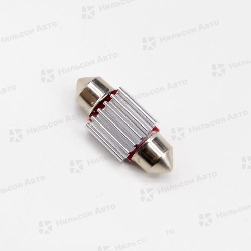 Лампочка софитная светодиодная 12V/T10/C5W АВТОКУРАЖ (L=31 мм) (комплект 2 шт)