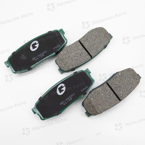 Колодки тормозные дисковые GBRAKE