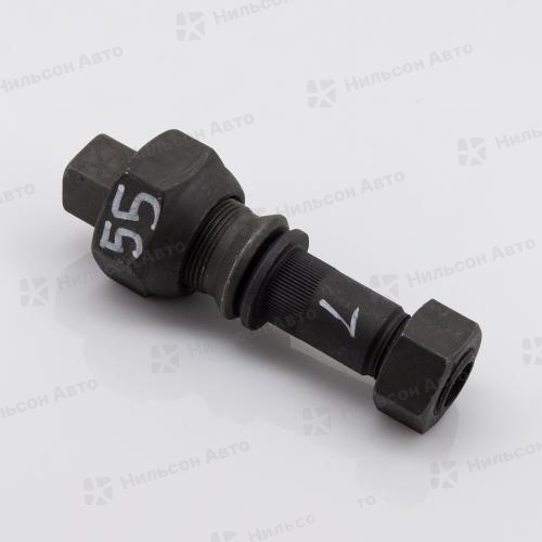 Шпилька задняя в сборе ISUZU ELF 58/66 гайка на 41 как NPRL только длиннее, левая, ZEVS (конус 32, отверстие в диске 29)