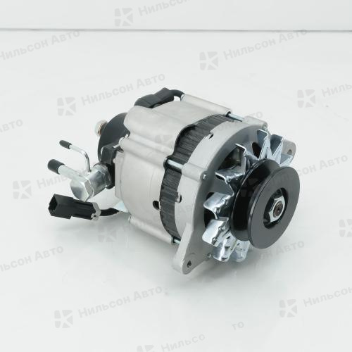 Генератор 24V ISUZU ELF 4BE1, 4BC2, вакуумник сзади чугун (маленький), 1 клиновой, фишка круглая на 3 контакта буквой Т, 25A, KRAUF