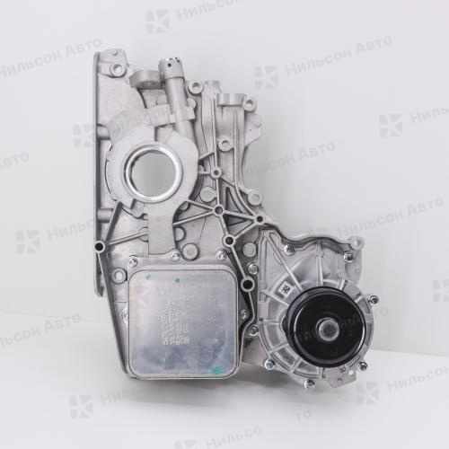 Насос масляный CUMMINS ISF 2.8, EURO-4, оригинал (маслонасос в сборе с лобовой крышкой, с датчиком положения коленвала)