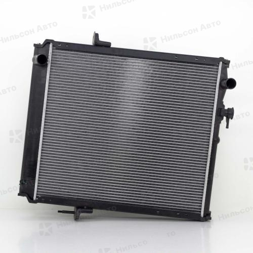 Радиатор двигателя ISUZU ELF 4HF1, пластиковый с заливной, в590*ш548 (без бачков), AD RADIATORS