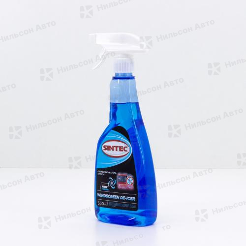 Размораживатель стекол SINTEC, (для удаления снега и льда), 500 мл.