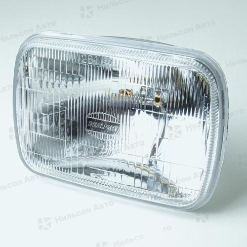 Лампа-фара с несъемной лампочкой H4, H6002, 200/140 мм, (7 дюймов, 24V, 75W/70W), REALIGHT 