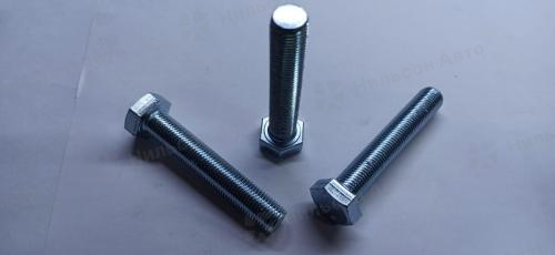 Болт M14* 80*1.5 полная резьба, DIN 961, пр.10.9, оцинк, лицензия (ГОСТ 7798-70,7805-70) (мин 100 шт)