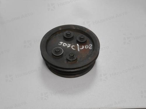 Шкив коленвала HINO RANGER, J08C, J08E, трехклиновой без демпфера, б/у