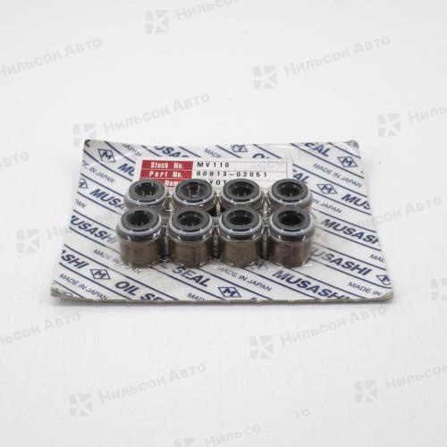 Маслосъемные колпачки TOYOTA DYNA B, 2B, 3B, 11B, 13B, MUSASHI (комплект 8 шт)