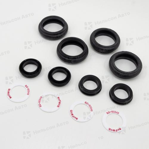 Ремкомплект рабочих тормозных цилиндров HINO RANGER, вид 1, SEIKEN (4*SC80903R+4*SC80334+4*SC80348) перед на ось