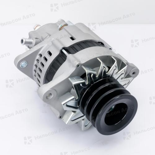 Генератор 24V ISUZU ELF 4HF1, 4HG1, 50A, вакуумник чугун, 3 клиновой, фишка круглая на 3 контакта, Nilson Auto Parts
