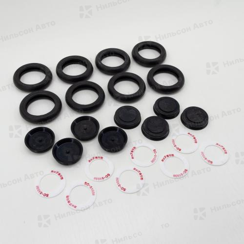 Ремкомплект рабочих тормозных цилиндров MMC FUSO/NISSAN, вид 1, SEIKEN (8*SC51033R+8*SC30044+8*SC51038) зад на ось
