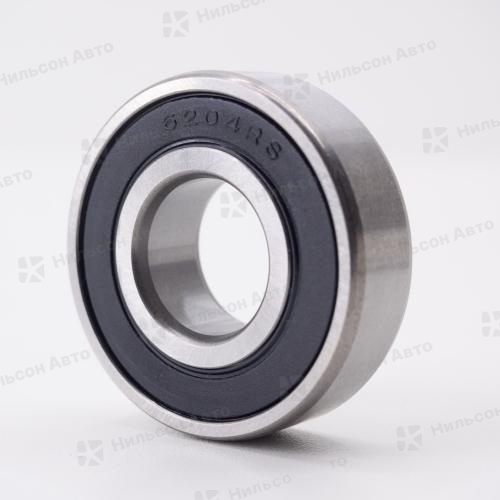 Подшипник маховика/ролика 6204, KRAUF (закрытый, пластиковая крышка, 20*47*14)