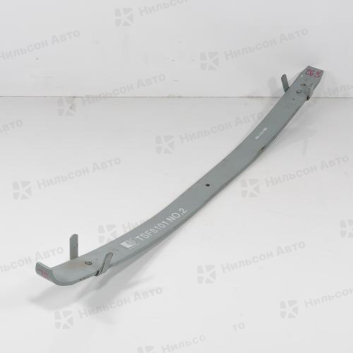 Лист подкоренной передний TOYOTA DYNA, 1180*70*13*10, переменная толщина, ц.о.10.5 мм, ZEVS (с 2 хомутами)