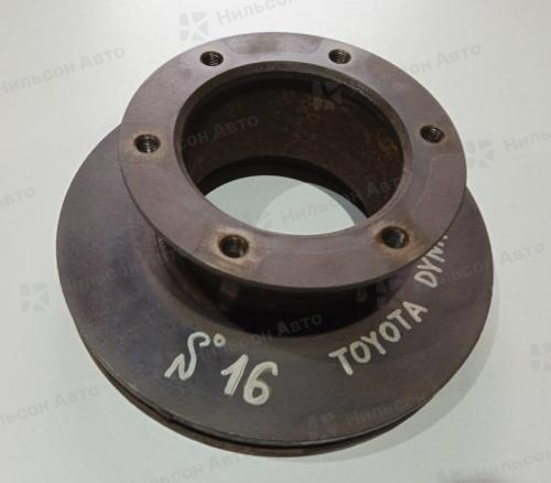 Диск тормозной TOYOTA DYNA, 15B, 6 шпилек, диаметр 260 мм, высота кромки 70 мм, толщина 30 мм, б/у