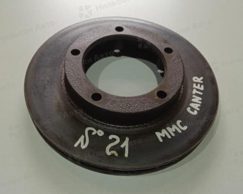 Диск тормозной MMC CANTER, 5 шпилек, диаметр диска 270 мм, высота кромки 27 мм, толщина 23, отверстия с резъбой, б/у