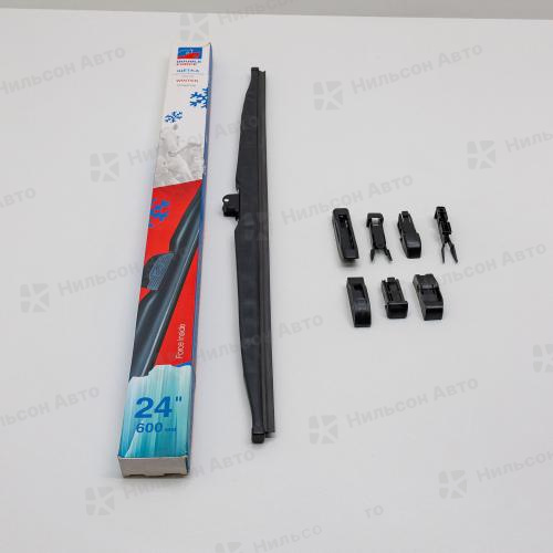 Щетка стеклоочистителя зимняя, 60 см, WINTER, DOUBLE FORCE