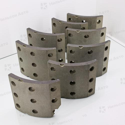 Тормозные накладки T410-1800, ASUKI (некомплект, 1 накладка сломана)