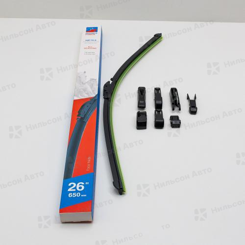 Щетка стеклоочистителя бескаркасная, 65 см, All Seasons, DOUBLE FORCE