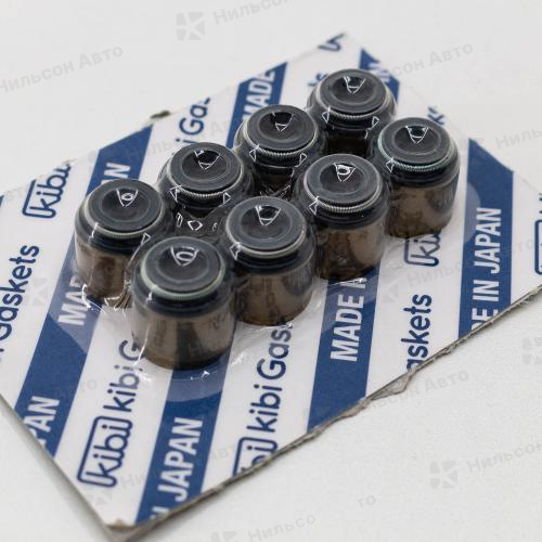 Маслосъемные колпачки ISUZU 4BA1, 4BC1, 4BC2, 4BE1, 4BE2, 4BG1, 6BB1, 6BD1, 6BG, KIBI (комплект 8 шт)