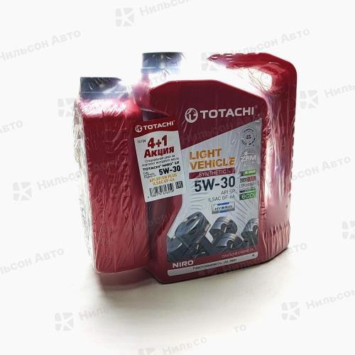 Масло моторное  5W-30 TOTACHI NIRO LV синтетическое (АКЦИЯ 4 +1 л.) SN/CF