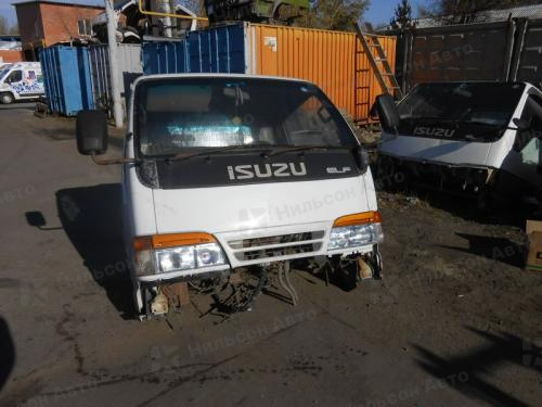 Кабина первой комплектности 12V, ISUZU ELF, 4HF1, 4HG1, NKR66, узкая база, белая, б/у