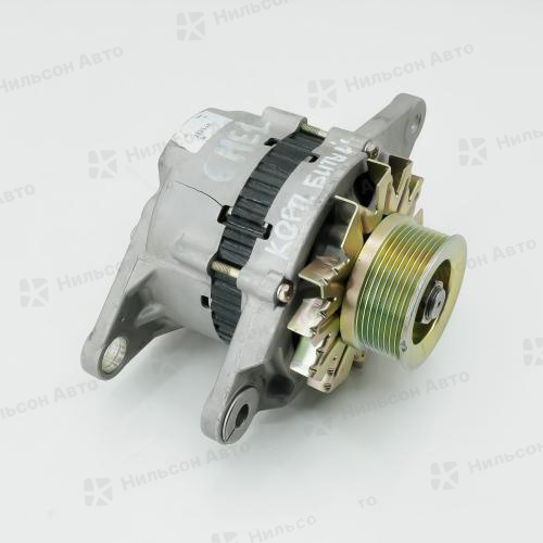 Генератор 24V ISUZU FORWARD 6HE1, 6HH1, 6HL1 без вакуумника, ручейковый, фишка круглая на 3 контакта, ZEVS (уценка 40% - трещина)