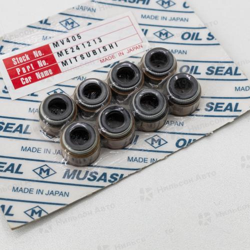 Маслосъемные колпачки MMC CANTER 4D33, 4D35, вид 2, MUSASHI (комплект 8 шт)