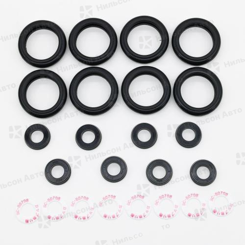 Ремкомплект рабочих тормозных цилиндров HINO RANGER FB, вид 22, SEIKEN (8*SC81223R+8*SC80334+8*SC80904) зад на ось