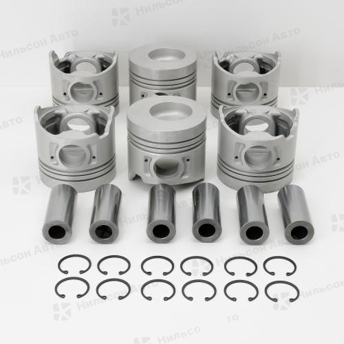 Поршень HINO RANGER H07D, TIK (комплект 6 шт)(диаметр 110, высота 100, форкамера 58, палец 37)