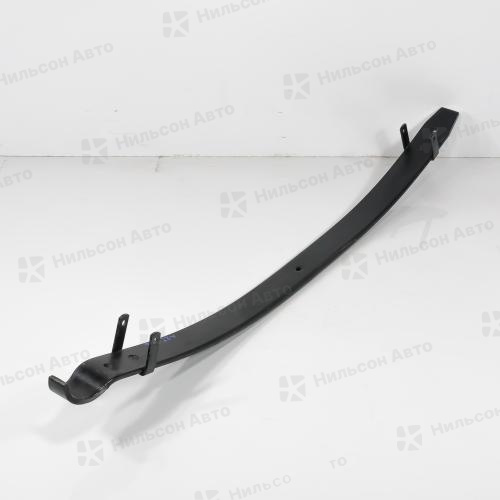 Лист подкоренной передний TOYOTA DYNA, 1280*70*20*11, переменная толщина, ЦО 10,5, с прогибом, MIRKA (с 2 хомутами)