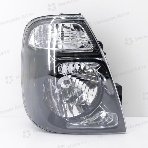 Фара KIA BONGO 2012-2019, правая, AUTODEPO (хрусталь, черная) 