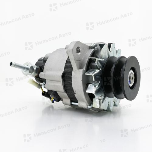 Генератор 24V MMC FUSO 6D14-16, вакуумник сзади, 2 клиновой, фишка овальная на 2 контакта параллельно выносная, 40Amp, KRAUF