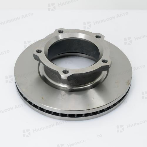 Диск тормозной HINO, TOYOTA DYNA, TOYOACE, XZU301-XZU454, BU306-BU410, крепится на 5 болтов, вид 1, ZEVS
