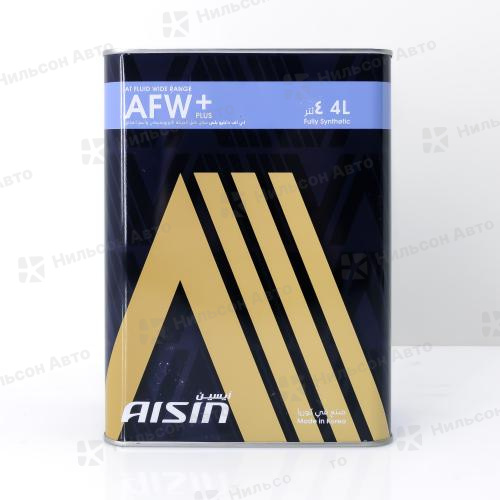 Масло трансмиссионное ATF AISIN AFW+ FLUID WIDE RANGE 4 л,  (для АКПП)  (Корея)