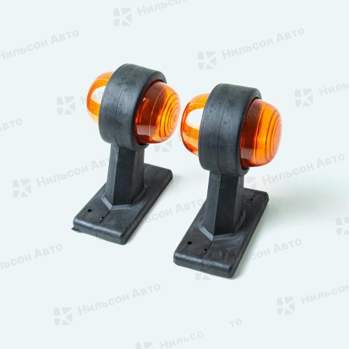 Габарит, на будку, оранжевый/оранжевый, (на стойке/выносной/комплект из 2 штук/длина 5 см), ZEVS