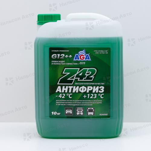 Антифриз AGA, (зеленый), 10 кг. -42С 