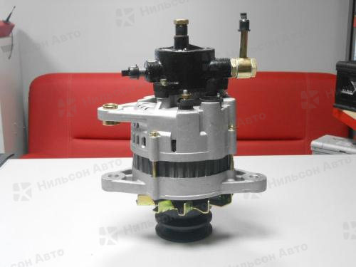 Генератор 24V ISUZU FORWARD 6BD1, 6BG1 вакуумник сзади большой, 2 клиновой, фишка круглая на 3 контакта, 45A, Nilson Auto Parts