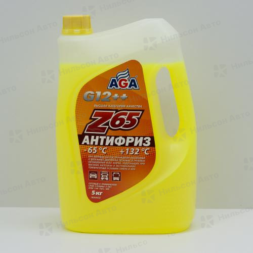 Антифриз AGA, (желтый), 5 кг. -65С