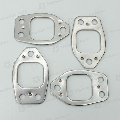 Прокладка выпускного коллектора HINO RANGER/TOYOTA DYNA S05D, S05C, J05C, J07C, J08C, 4 штуки, QUNZE (комплект из 4 штук)