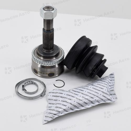 Шрус переднего привода NISSAN, внешний, c ABS, вид 2, JETT (шлицы 25 внеш/22 внутр)