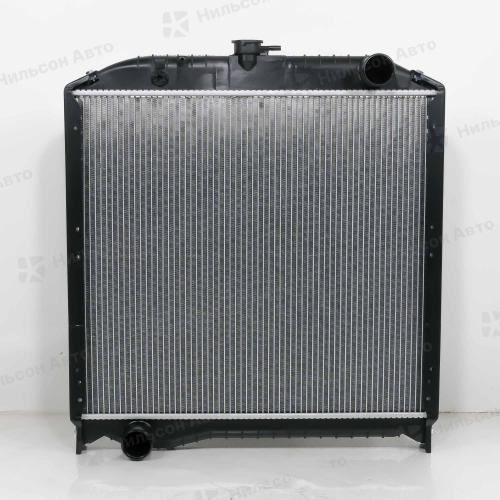 Радиатор двигателя HINO RANGER J07C, пластиковый с заливной, в575*ш636 (без бачков), AD RADIATORS
