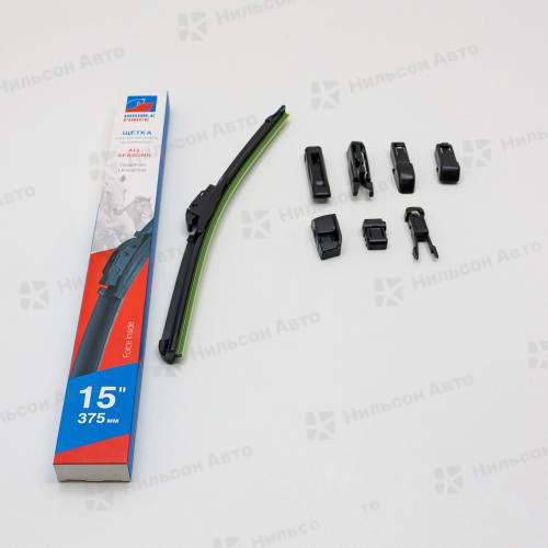 Щетка стеклоочистителя бескаркасная, 37.5 см, All Seasons, DOUBLE FORCE