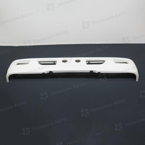 Бампер передний ISUZU ELF 1993-2003 г узкая база, вид 1, Nilson Auto Parts (высота 25, ширина 167) (левый руль, с отверстиями под туманки)