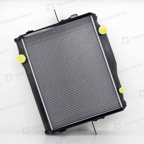 Радиатор двигателя MMC FUSO 6D16-17, 6M61, пластиковый без заливной, в442*ш605 (без бачков), GSPARTS (с рамкой)